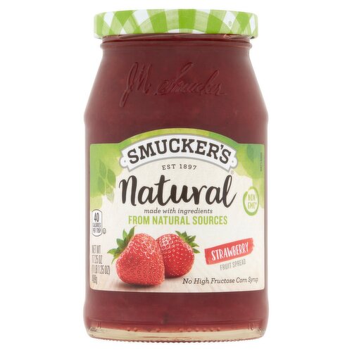 Smucker's Natural Strawberry Fruit Spread, 17.25 oz