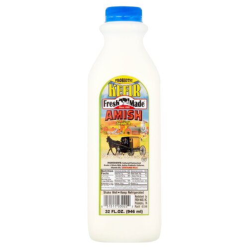 Fresh Made Probiotic Amish Kefir, 32 fl oz