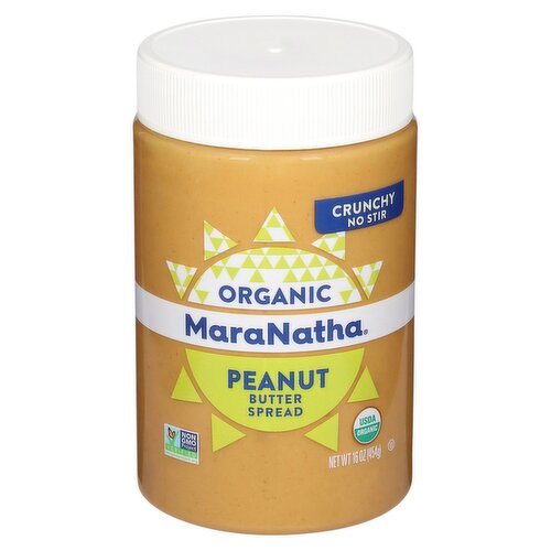 MaraNatha Organic Peanut Butter Spread, 16 oz