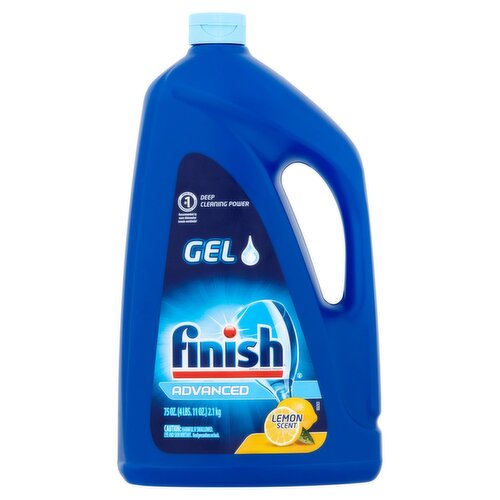 Finish Advanced Lemon Scent Dishwasher Detergent Gel, 75 oz