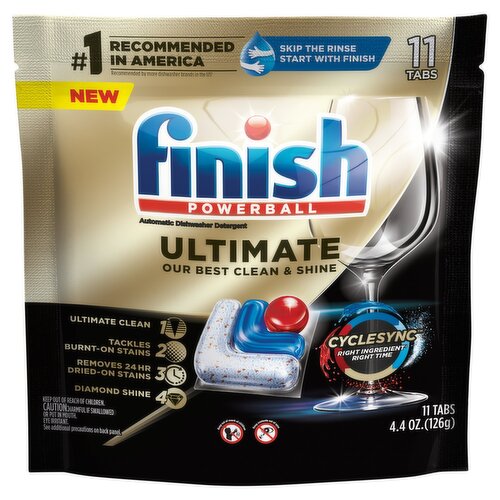 Finish Powerball Ultimate Automatic Dishwasher Detergent, 11 count, 4.4 oz