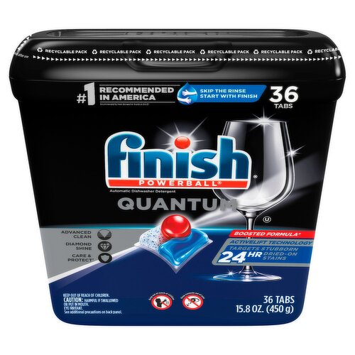 Finish Powerball Quantum Automatic Dishwasher Detergent, 36 count, 15.8 oz