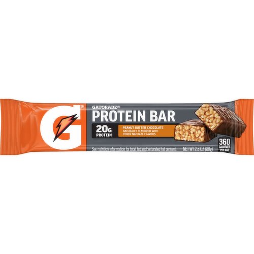 Gatorade Protein Bar Peanut Butter Chocolate 2.8 Oz