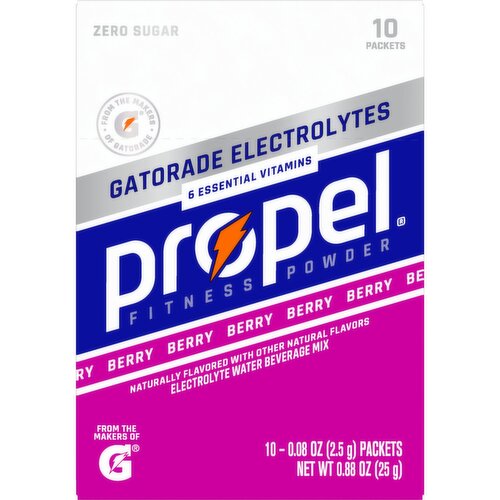 Propel Electrolyte Water Beverage Mix Berry 0.88 Oz, 10 Count