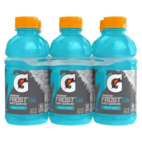 Gatorade Frost Glacier Freeze Thirst Quencher, 12 fl oz, 6 count