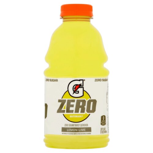 Gatorade Zero Lemon-Lime Zero Sugar Thirst Quencher Sports Drink, 32 fl oz