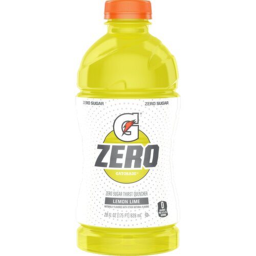 Gatorade Zero Sugar Lemon Lime Thirst Quencher, 28 fl oz