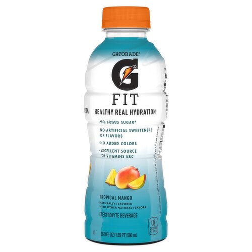 Gatorade Fit Tropical Mango Electrolyte Beverage, 16.9 fl oz