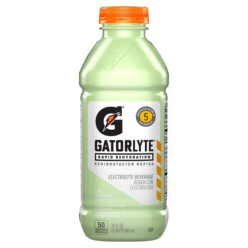 Gatorade Gatorlyte Lime Cucumber Rapid Rehydration Electrolyte Beverage, 20 fl oz