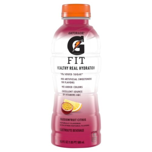 Gatorade Fit Passionfruit Citrus Electrolyte Beverage, 16.9 fl oz