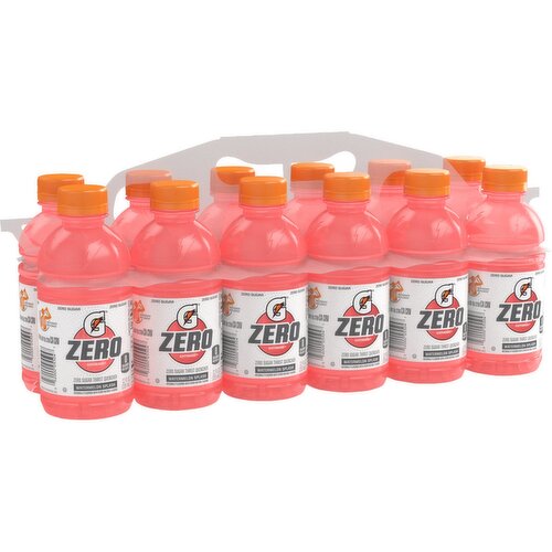 Gatorade Zero Zero Sugar Thirst Quencher Watermelon Splash 12 Fl Oz, 12 Count