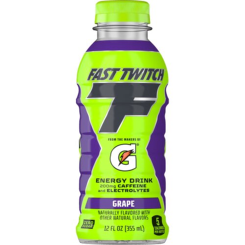 Fast Twitch Energy Drink Grape 12 Fl Oz