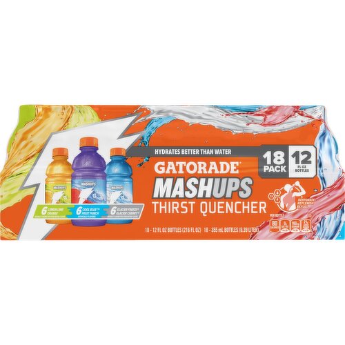Gatorade Mashups Thirst Quencher Variety 12 Fl Oz, 18 Count