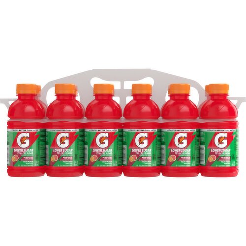 Gatorade Lower Sugar Thirst Quencher Fruit Punch 12 Fl Oz X 12 Count