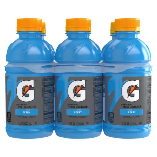 Gatorade Berry Thirst Quencher, 12 fl oz, 6 count