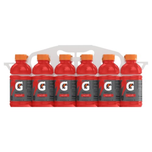 Gatorade Fruit Punch Thirst Quencher, 12 fl oz, 12 count