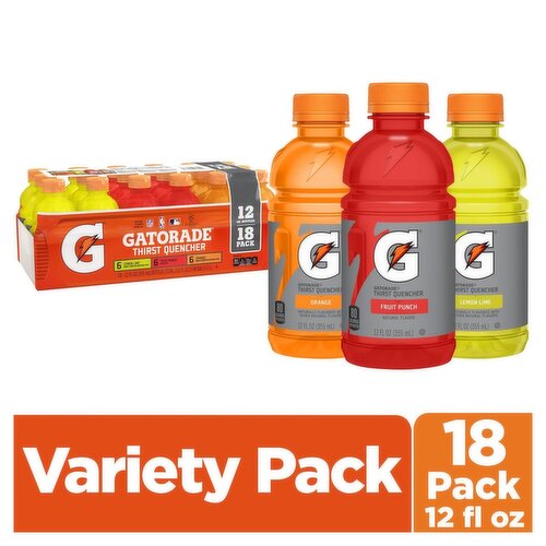 Gatorade Thirst Quencher Variety Pack 12 Fl Oz, 18 Count