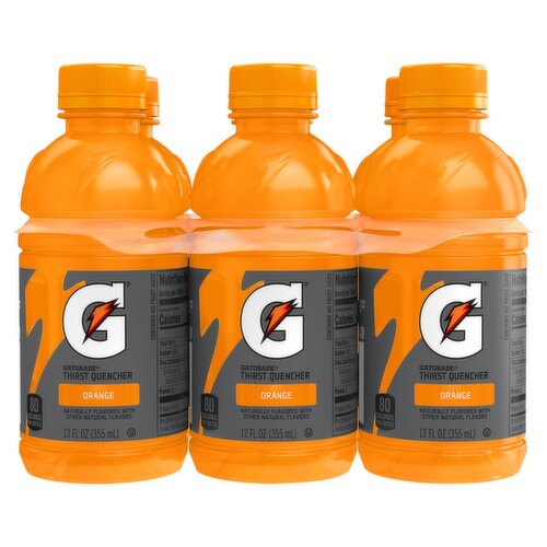 Gatorade Thirst Quencher Orange 12 fl oz, 6 Count