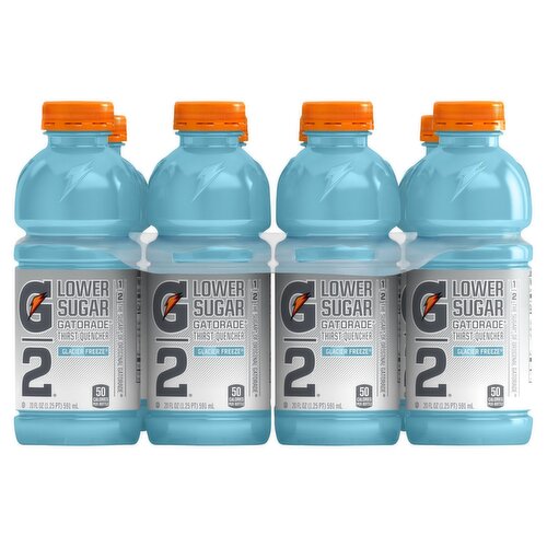 Gatorade G2 Lower Sugar Glacier Freeze Thirst Quencher, 8 count, 20 fl oz