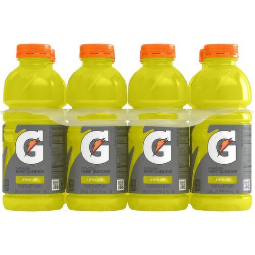 Gatorade Thirst Quencher Lemon Lime 20 Fl Oz 8 Count