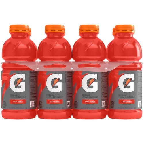 Gatorade Fruit Punch Thirst Quencher, 20 fl oz, 8 count