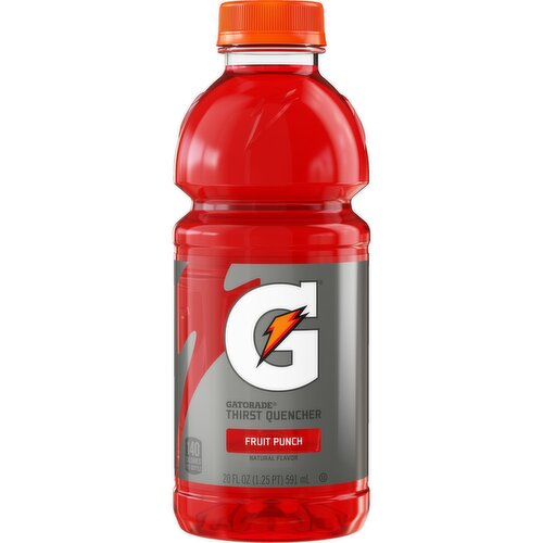 Gatorade Thirst Quencher Fruit Punch Natural Flavor 20 Fl Oz