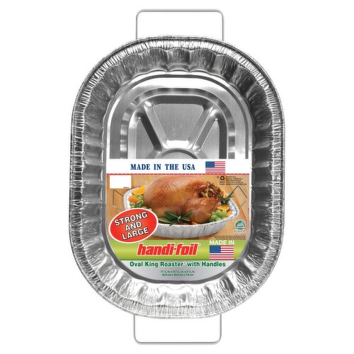 Handi-Foil Oval King Roaster with Handles