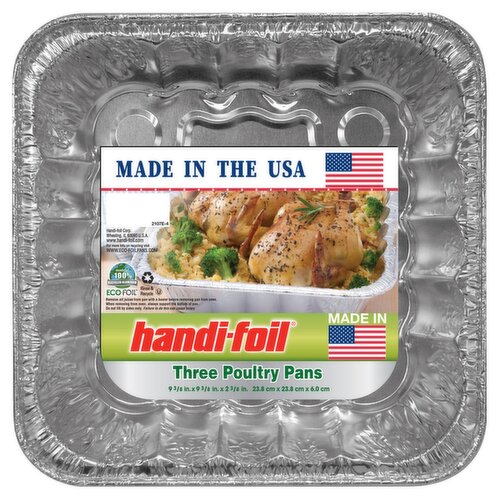 HANDI FOIL POULTRY PANS 3CT