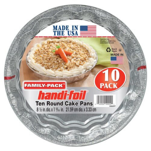 Handi-Foil Family-Pack Round Cake Pans, 10 count