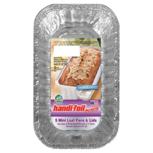 HANDI FOIL MINI LOAF PANS 5CT