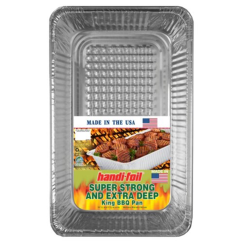 HANDI FOIL SUPER STRONG & EXTRA DEEP KING BBQ PAN