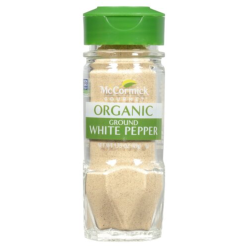 McCormick Gourmet Organic Ground White Pepper, 1.75 oz