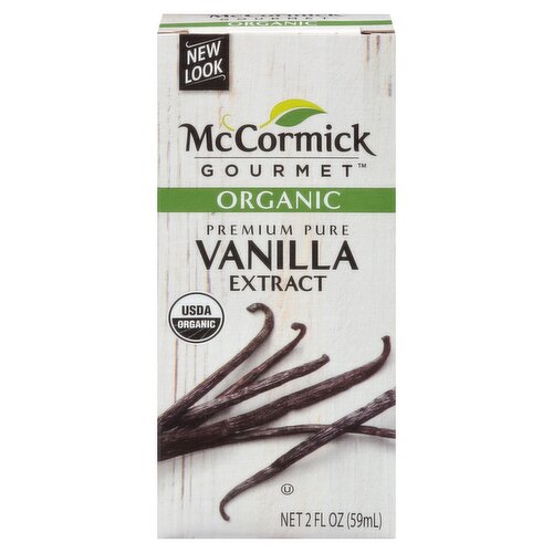 McCormick Gourmet Organic Premium Pure Vanilla Extract, 2 fl oz