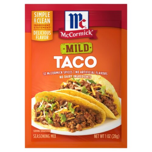 McCormick Mild Taco Seasoning Mix, 1 oz