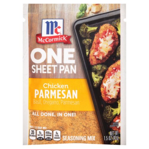 McCormick One Sheet Pan Chicken Parmesan Seasoning Mix, 1.5 oz