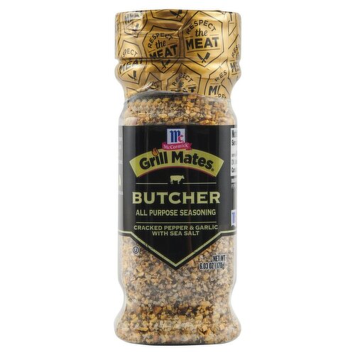 McCormick Grill Mates Cracked Pepper & Garlic with Sea Salt Grilling Seasoning, 6.03 oz