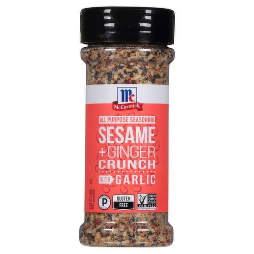 McCormick Sesame + Ginger Crunch with Garlic All Purpose Seasoning, 4.77 oz