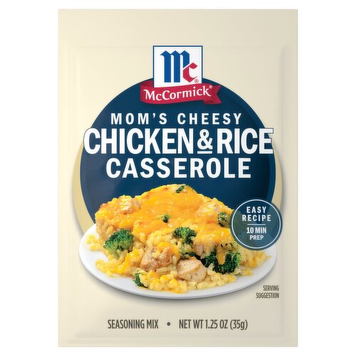 McCormick Mom's Cheesy Chicken & Rice Casserole Seasoning Mix, 1.25 oz