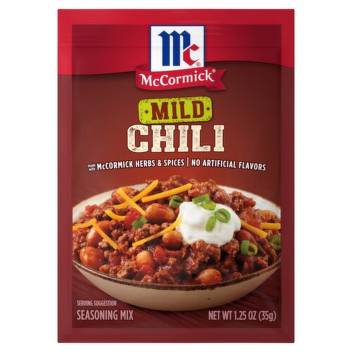 McCormick Mild Chili Seasoning Mix, 1.25 oz