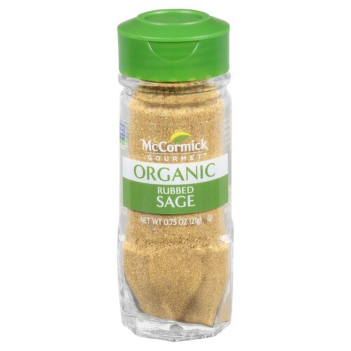 McCormick Gourmet Organic Rubbed Sage, 0.75 oz