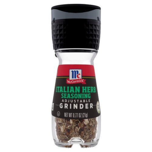 McCormick Italian Herb Seasoning Adjustable Grinder, 0.77 oz