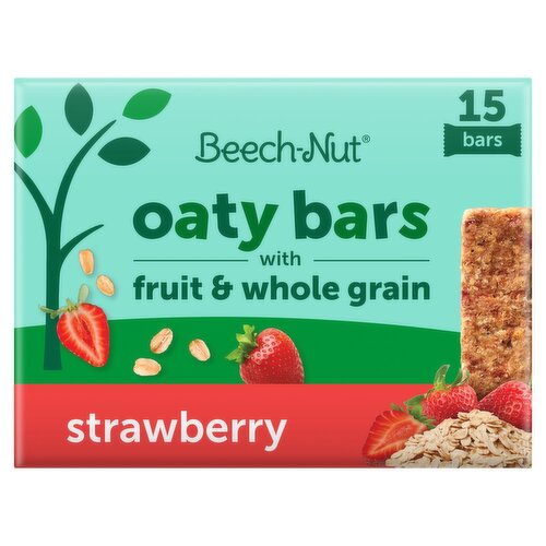 Beech-Nut Strawberry Oaty Bars with Fruit & Whole Grain, 0.78 oz, 15 count