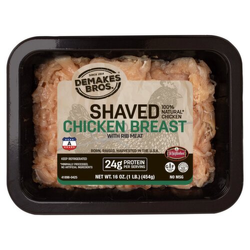 Demakes Bros. Shaved Chicken Breast with Rib Meat, 16 oz