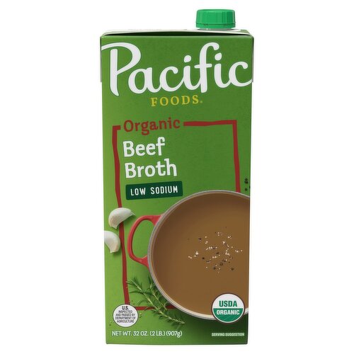 Pacific Foods Organic Low Sodium Beef Broth, 32 oz