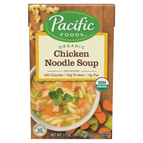 Pacific Foods Organic Chicken Noodle Soup, 17 oz
