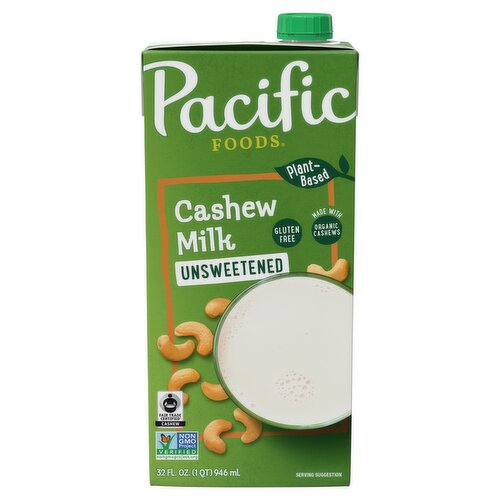 Pacific Foods Unsweetened Cashew Milk, 32 fl oz