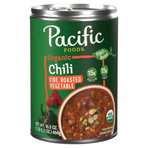 Pacific Foods Organic Fire-Roasted Vegetable Chili, 16.5 oz