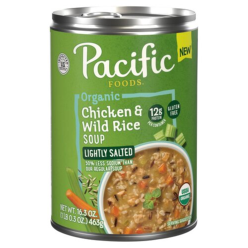 Pacific Foods Organic Chicken & Wild Rice Soup, 16.3 oz