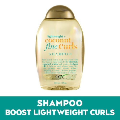 Ogx Lightweight + Coconut Fine Curls Shampoo, 13 fl oz
