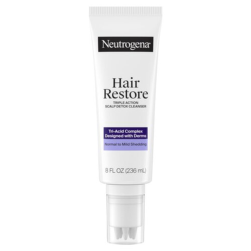 Neutrogena Hair Restore Triple Action Scalp Detox Cleanser, 8 fl oz